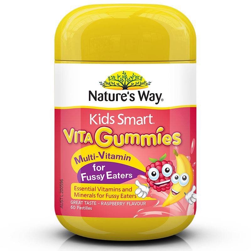 Kẹo Gummy Vitamin Nature's Way Cho Bé Biếng Ăn 60v (Úc)