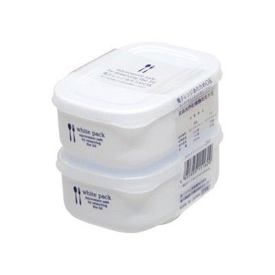 Set 2 Hộp Nhựa Đựng Thực Phẩm White Pack 280ml