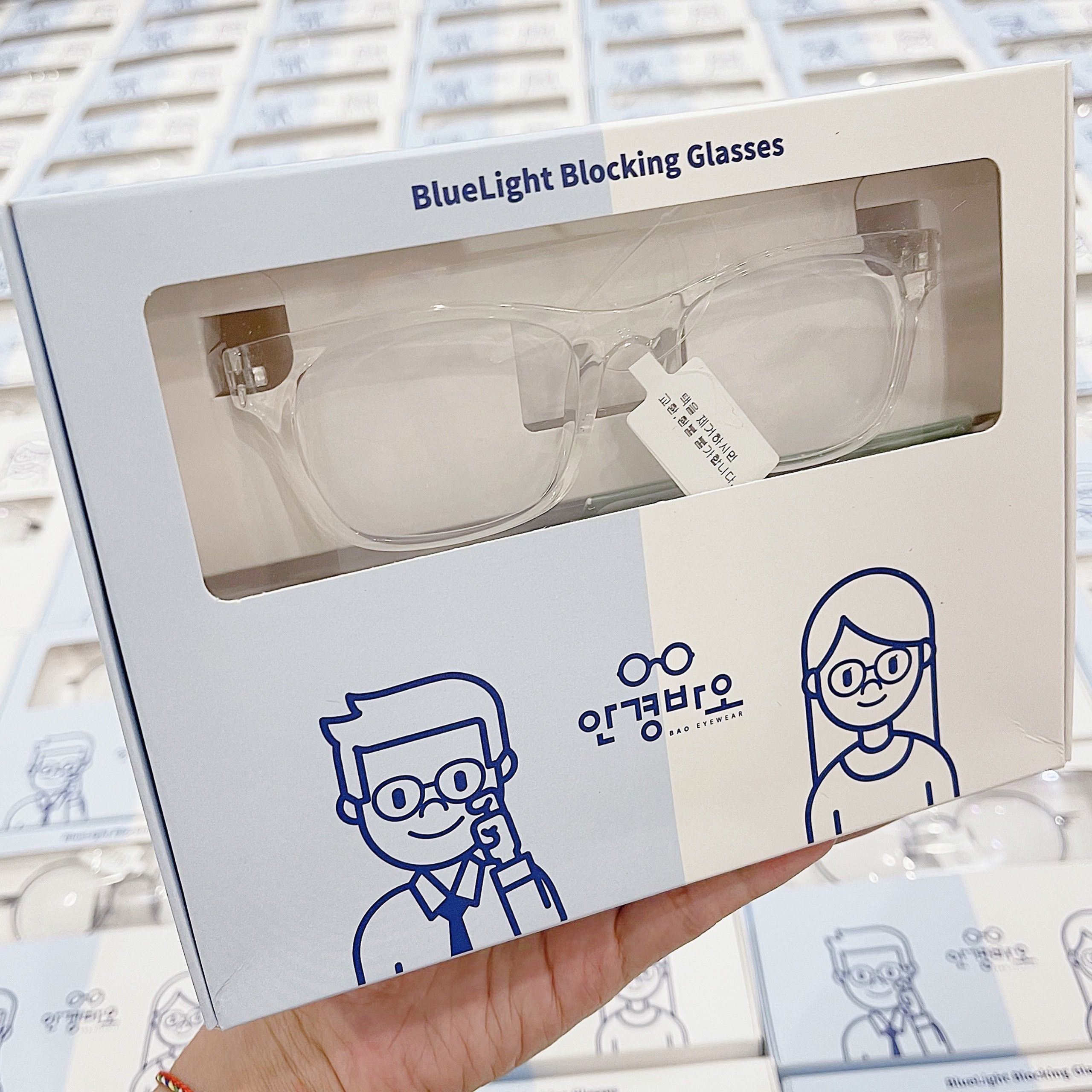 Kính BlueLight Chống Ánh Sáng Xanh gọng nhựa Korea - Người Lớn