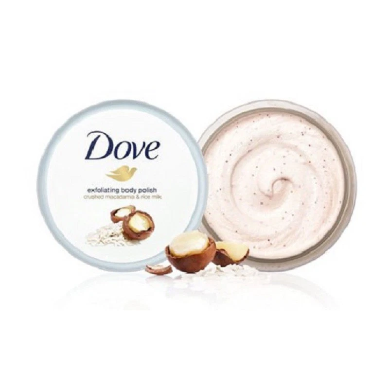 Tẩy da chết body Dove Đức hương Macca 250g