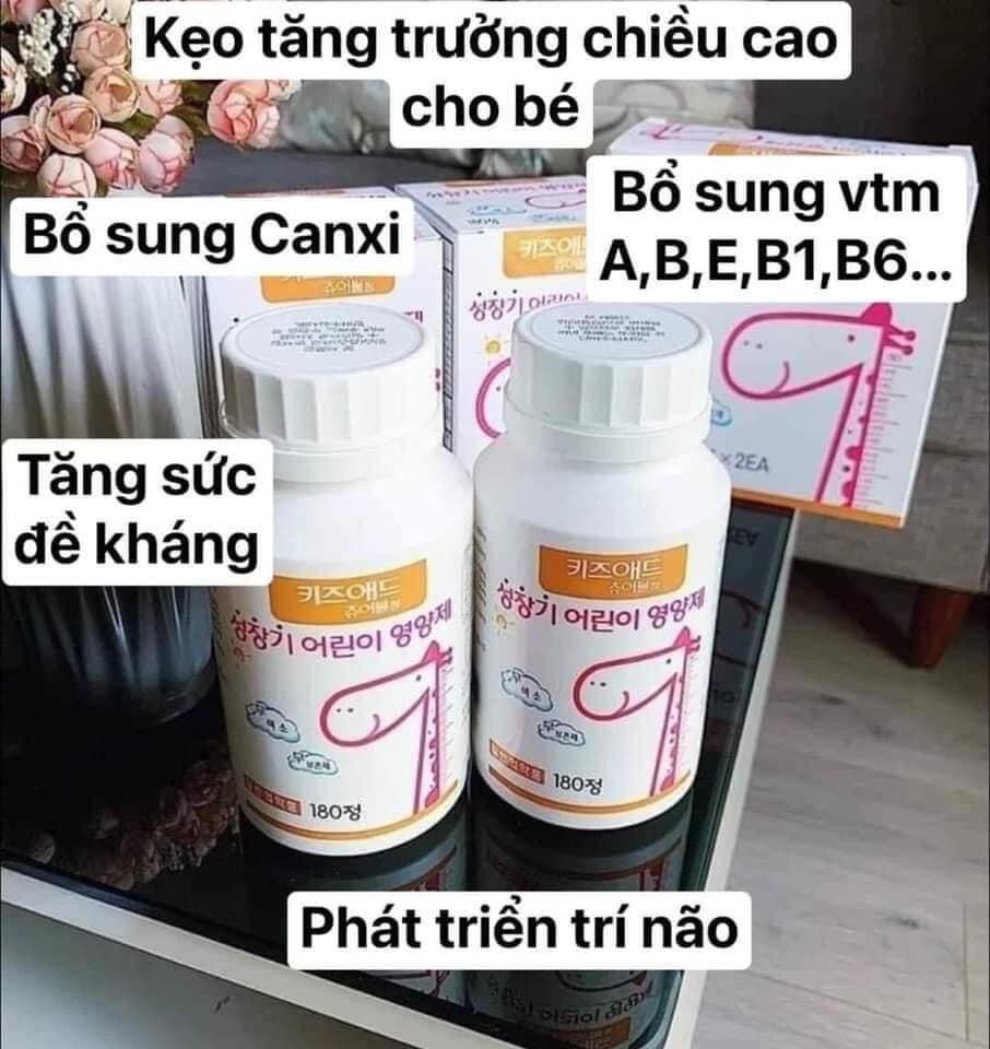 Kẹo tăng chiều cao Mineral Hàn 60v