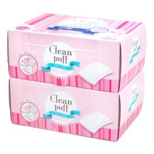 1 Hộp bông tẩy trang Clean Puff 80 tờ/set