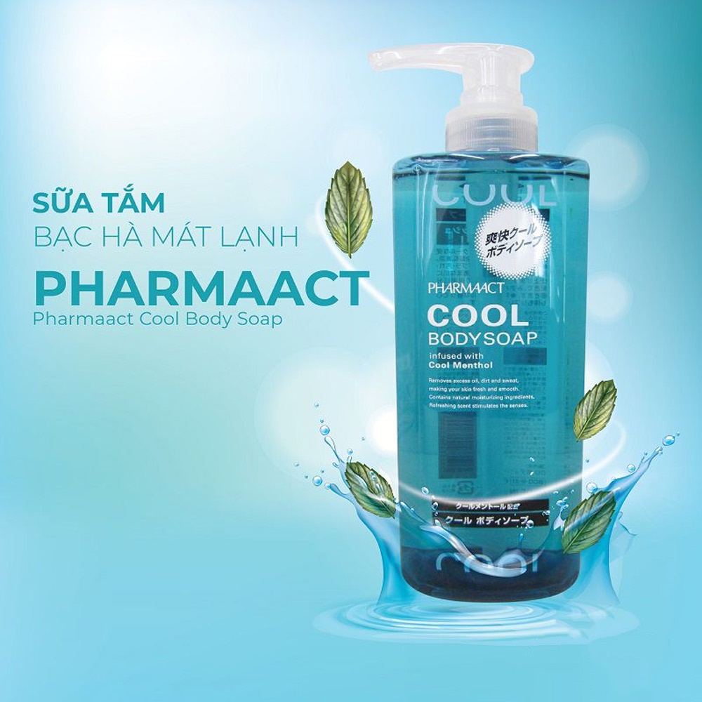 Sữa Tắm Nam bạc hà Cool Pharmaact 550ml