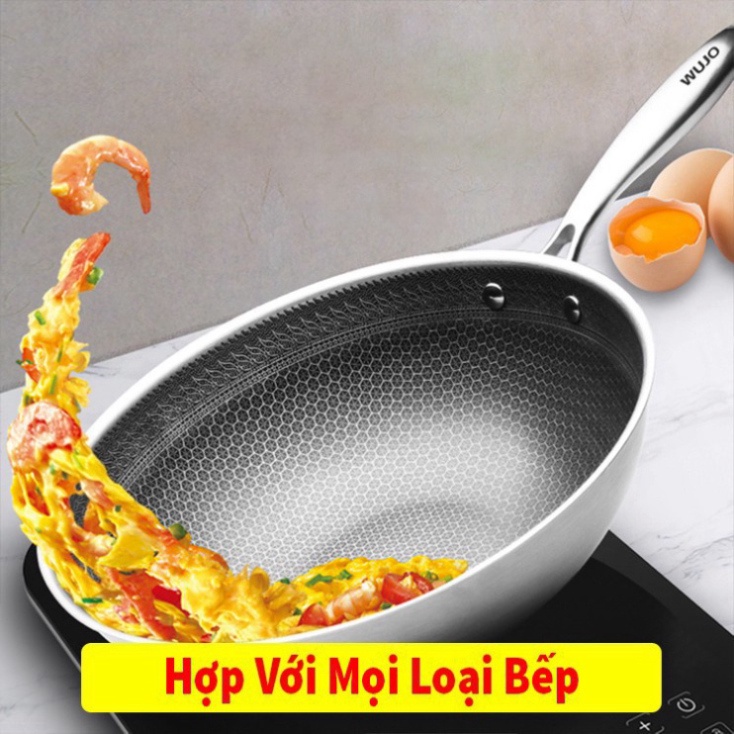 Chảo Vân Tổ Ong Sâu Lòng Siêu Chống Dính 32cm