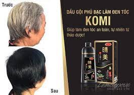 Lược Gội Nhuộm Phủ Bạc Komi Thảo Dược 350ml (các màu)