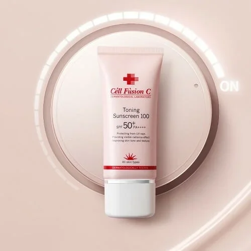 Kem chống nắng Cell Fusion C Toning 50ml Nang tone mọi loại da ( Hồng)