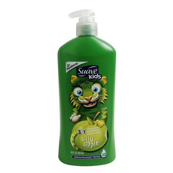 Tắm Gội Suave Kids 2in1 Hương Táo 532ml-Mỹ