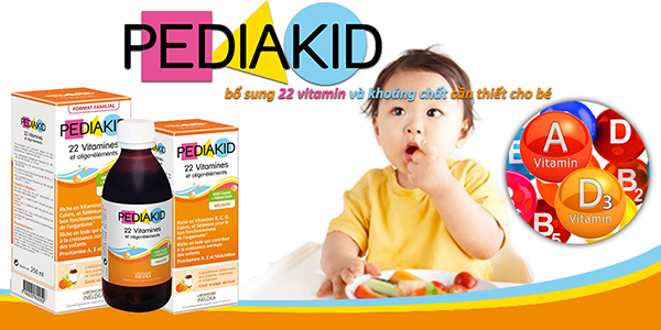 Pediakid Bổ Sung 22 Vitamin và khoáng chất 125ml