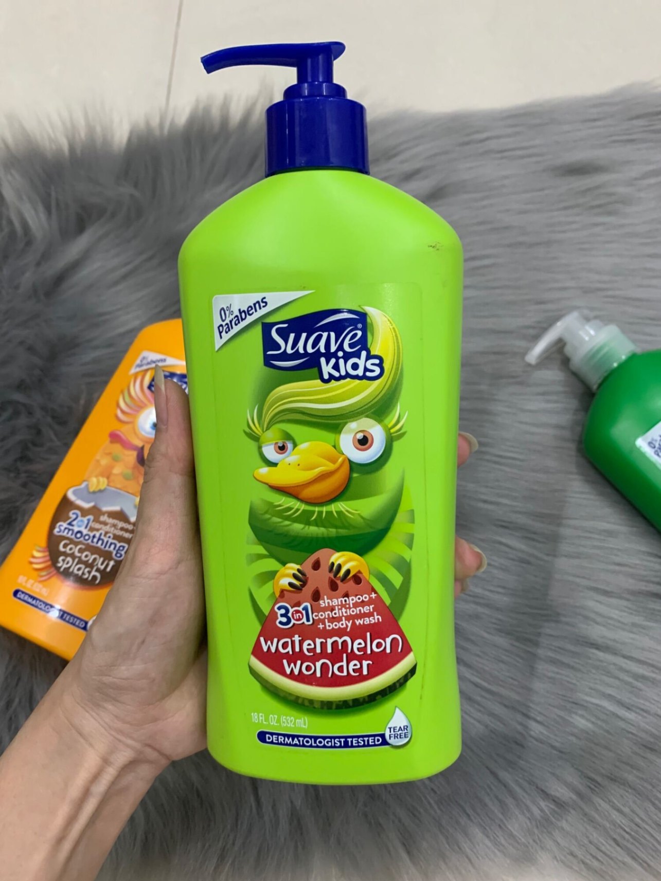 Tắm Gội Suave Kids 2in1 Dưa Hấu 532ml-Mỹ