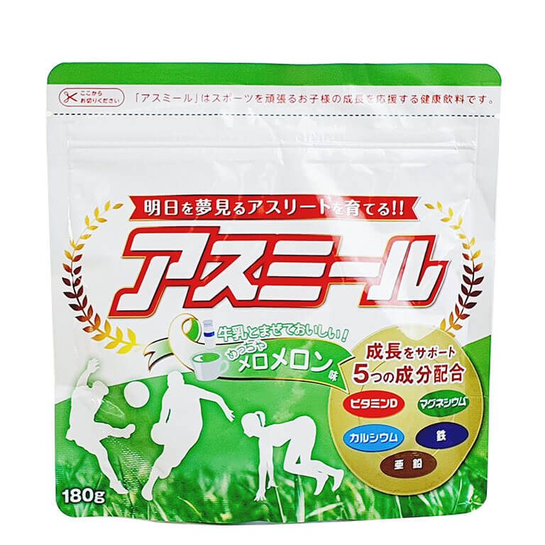 Sữa Phát Triển Chiều Cao Asumiru Cho Bé Từ 3 Tuổi 180gr- Vị Dưa Gang