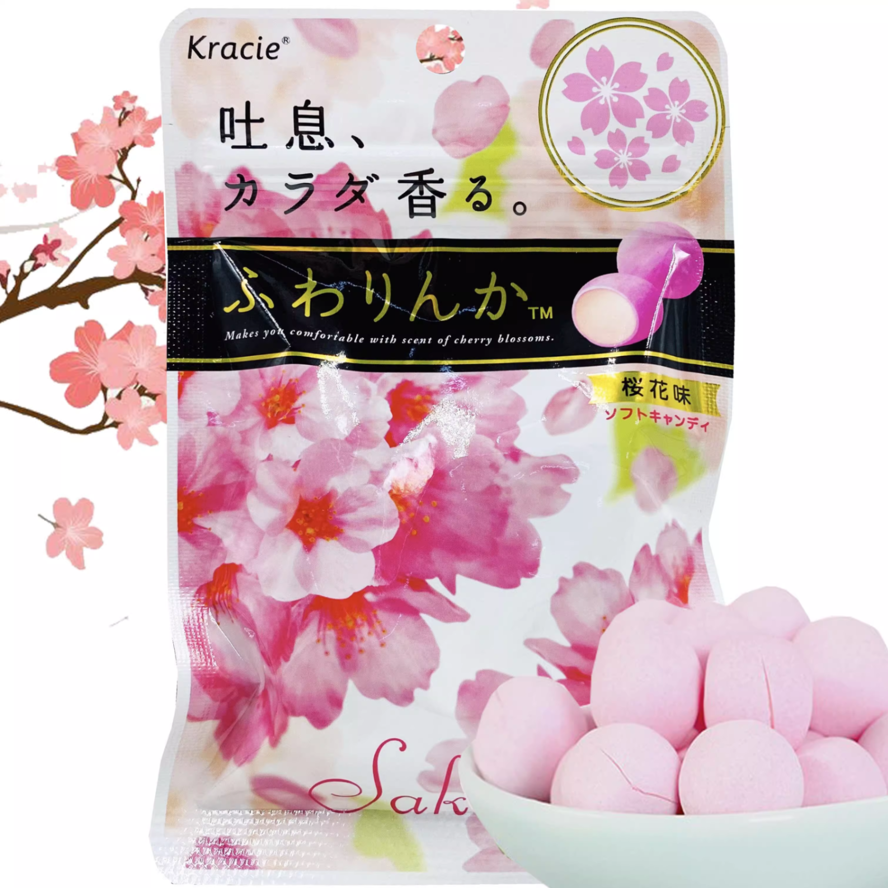 Kẹo Thơm Kraie Nhật Bản _ Hương Hoa Sakura