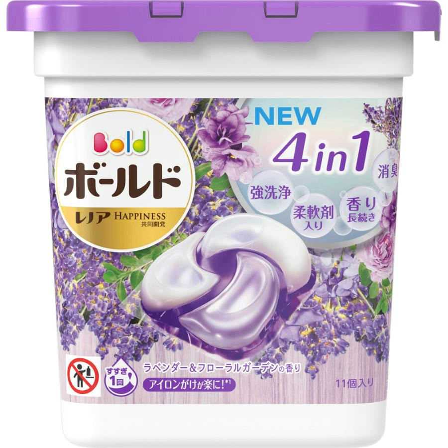 Viên Giặt Xả  Gelball 4in1, 11 viên, Hương Lavender