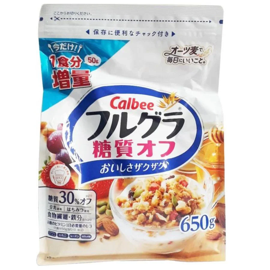 Ngũ Cốc Calbee Giảm Cân  Ăn Kiêng 600gr Trắng( T2/25)