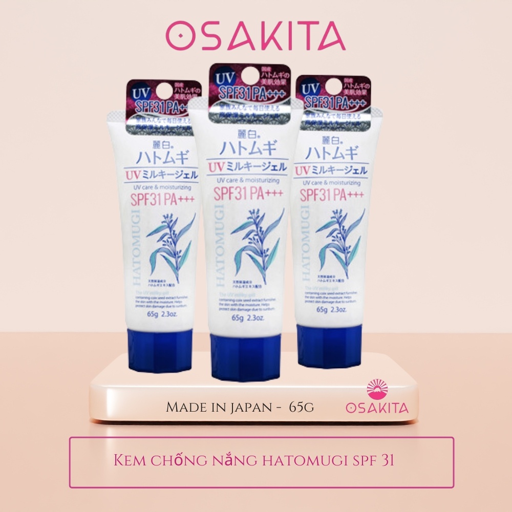 Kem Chống Nắng Hatomugi 65g SPF31