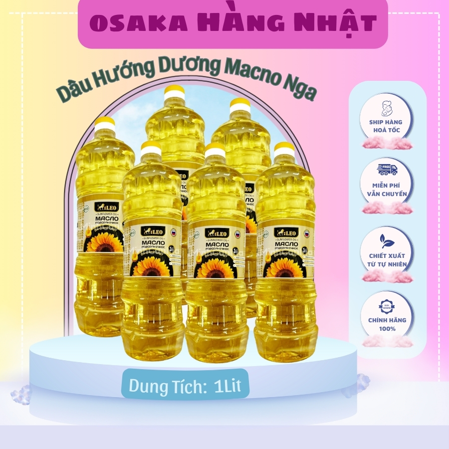 Dầu Ăn Hướng Dương Nga Rafini 1000ml