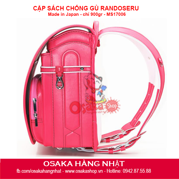 Balo Cặp sách Chống Gù Nhật Osaki Randoseru RS2788 - Hồng phấn TB
