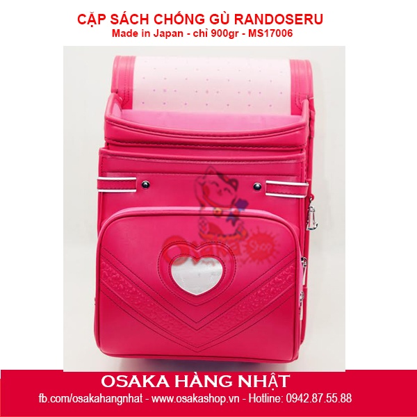 Balo Cặp sách Chống Gù Nhật Osaki Randoseru RS2788 - Hồng phấn TB