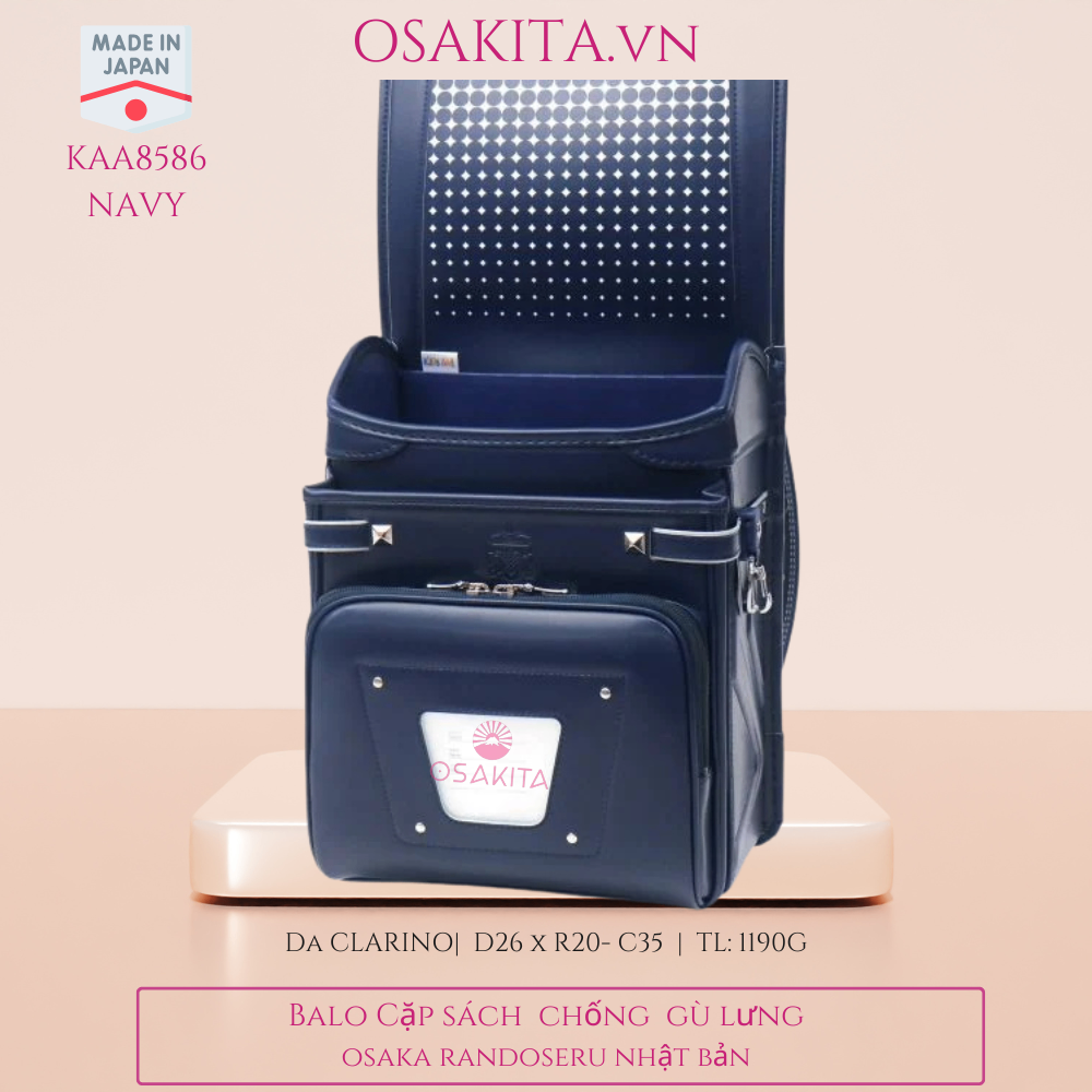 Balo Cặp sách Chống Gù OSAKITA Randoseru Nhật KAA8586 - Denim