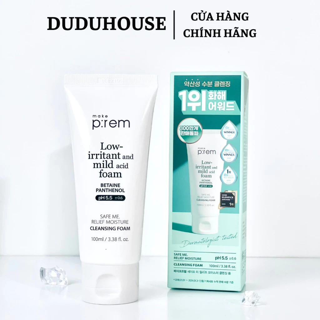 Sữa Rửa Mặt Make P:rem Safe Me Relief Moisture Minisize 50ml