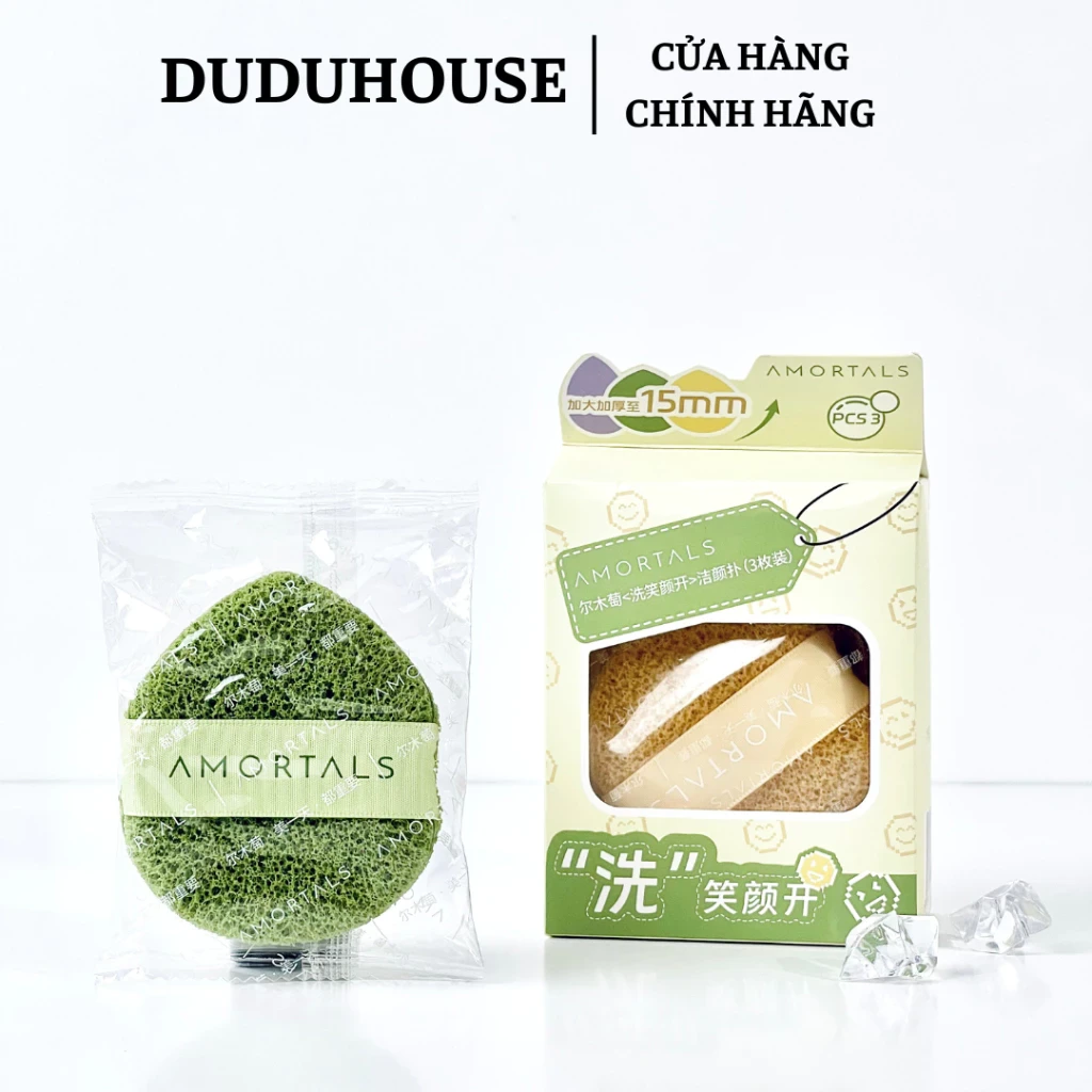 Miếng Rửa Mặt Amortals Lẻ 1 Miếng Fullbox