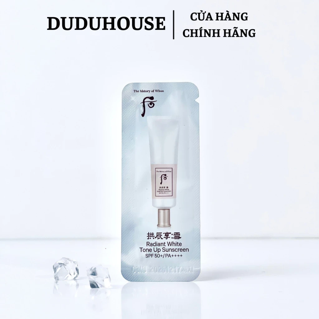 Sample Kem Chống Nắng Whoo Trắng