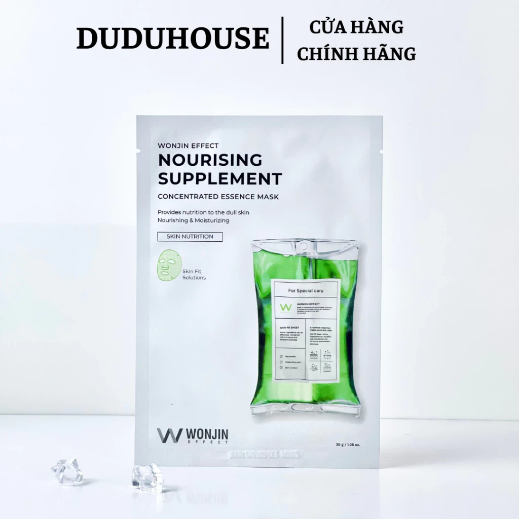 Mặt Nạ Giấy Wonjin Nourising Xanh Lá