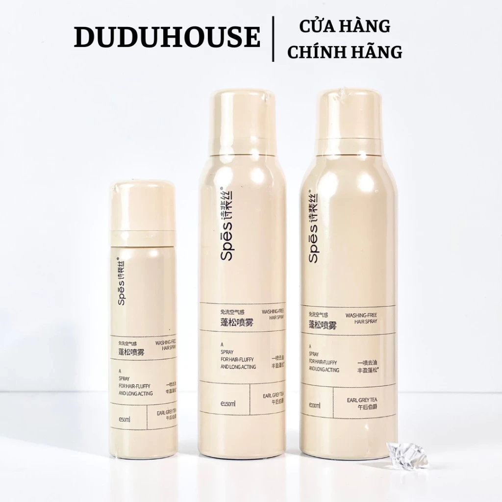 Dầu Gội Khô Spes Hương Trà Bá Tước Minisize 50ml