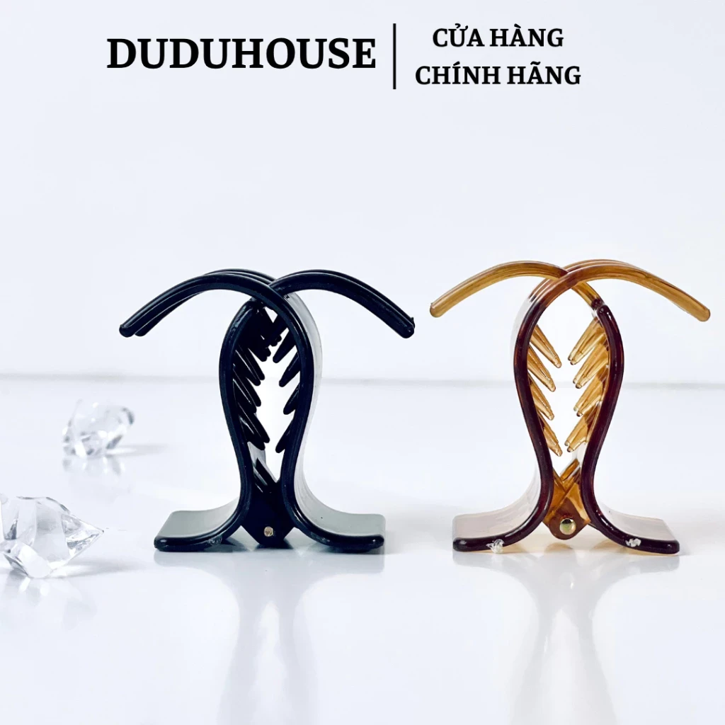 Kẹp Tóc Càng Cua 5 Răng Đen / Nâu