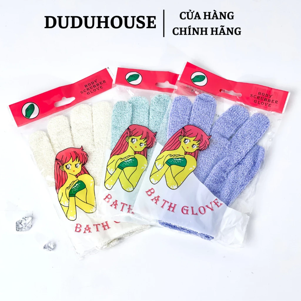 Găng Tay Tắm Tẩy Da Chết