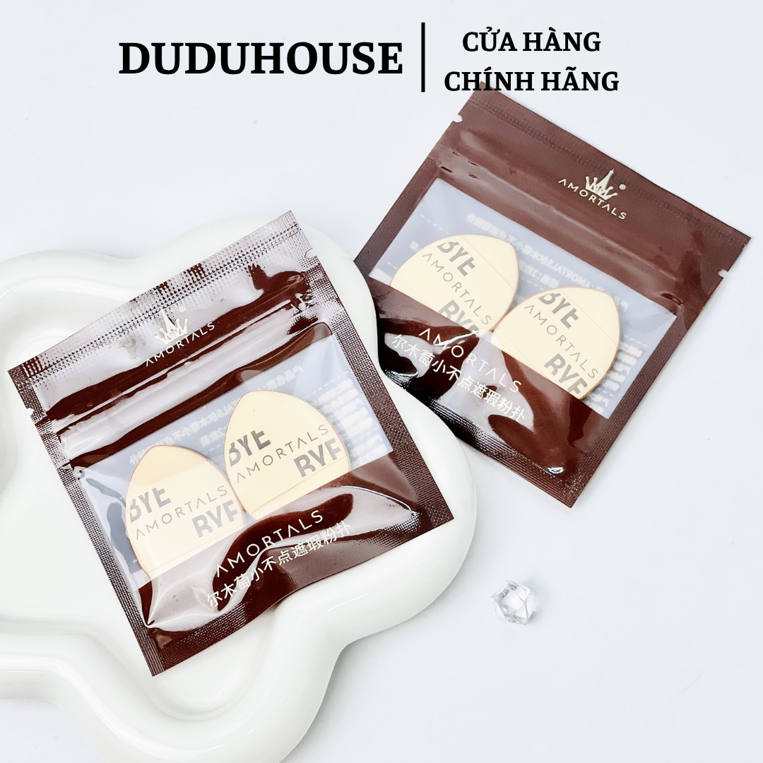 Bộ 2 Bông Mút Amortals Trang Điểm Mini