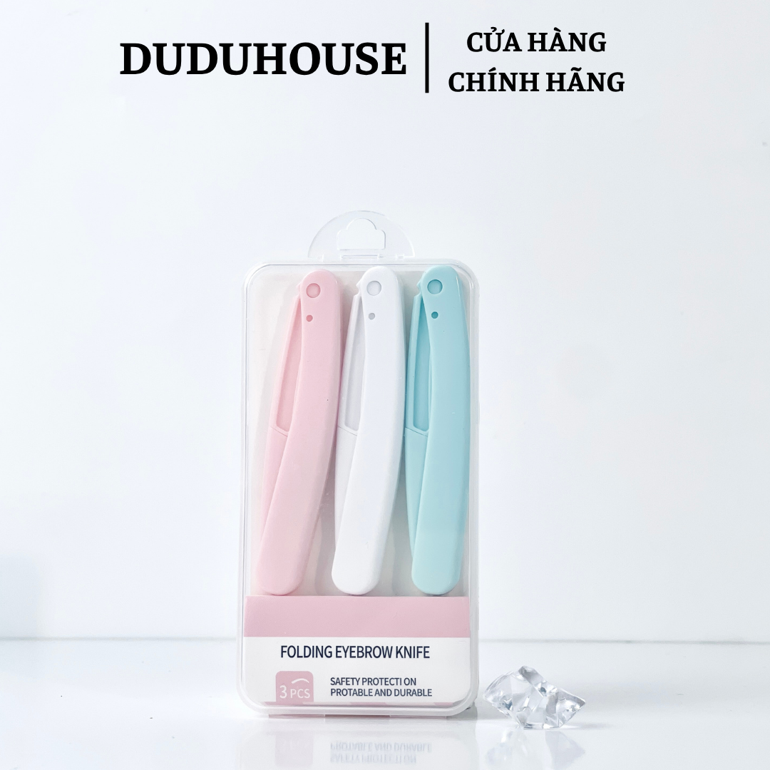 Bộ 3 Dao Cạo Lông Mày Gập Lại Tiện Dụng