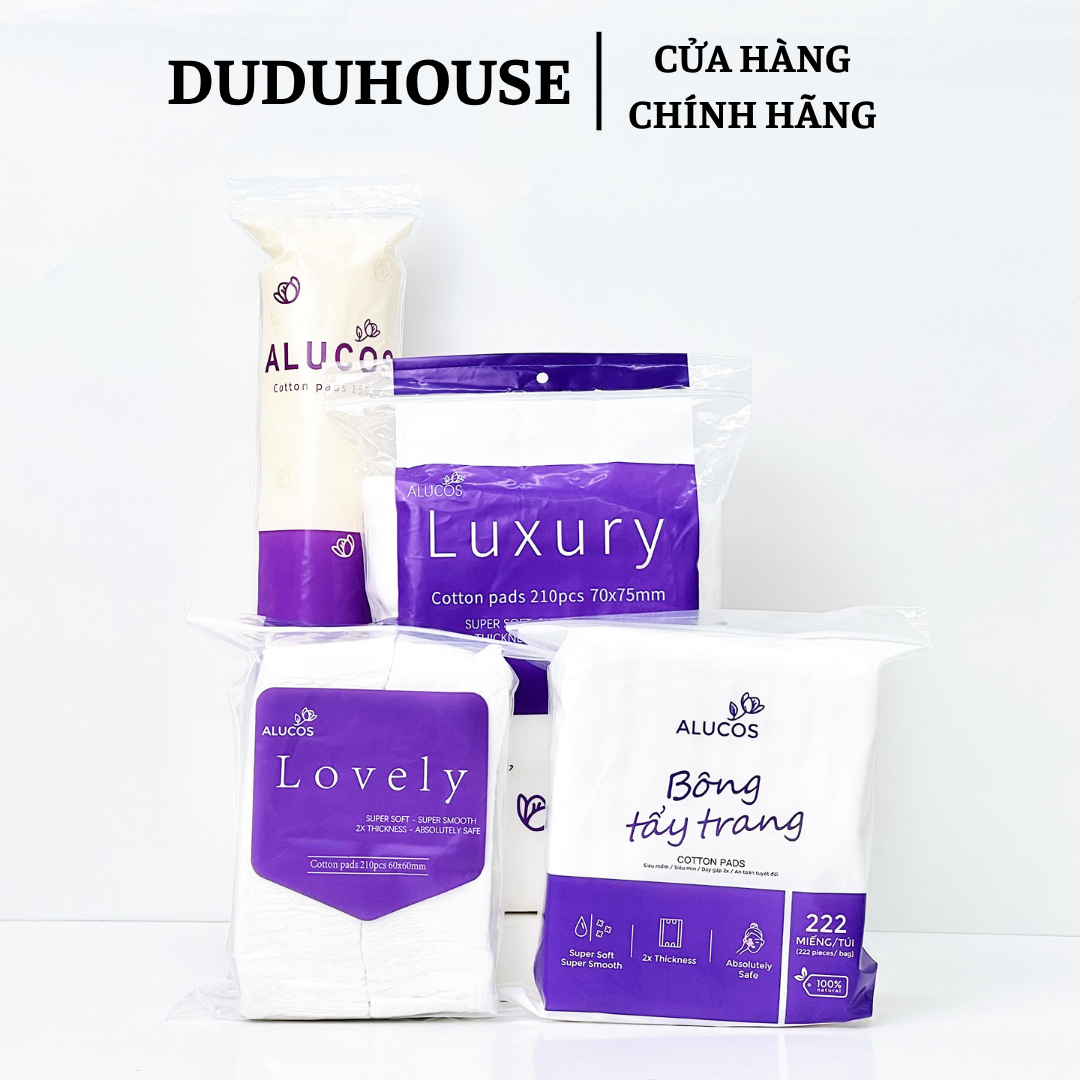 Bông Tẩy Trang Alucos Lovely Túi 210 Miếng