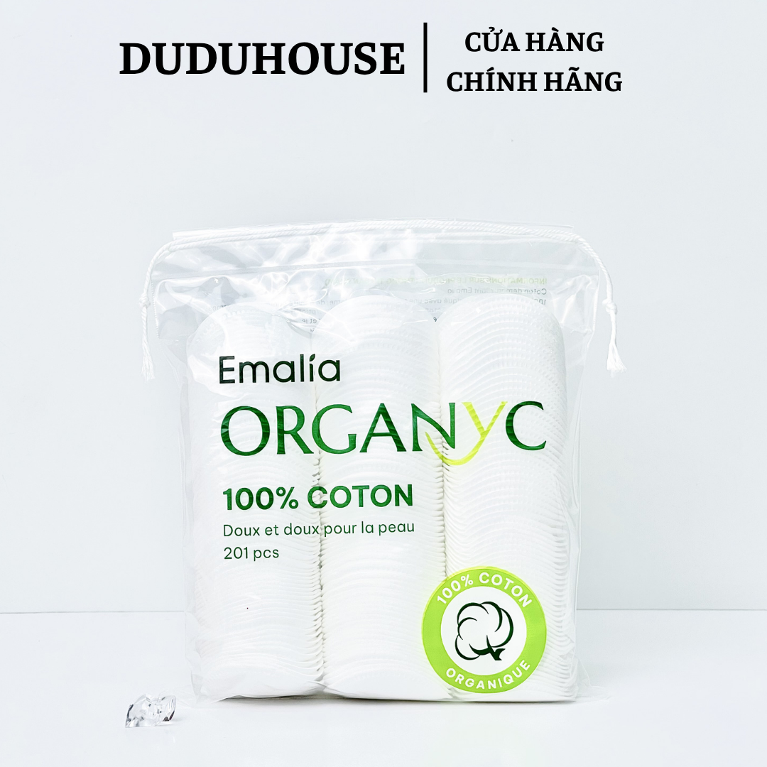 Bông Tẩy Trang Emalia Organyc 201 Miếng