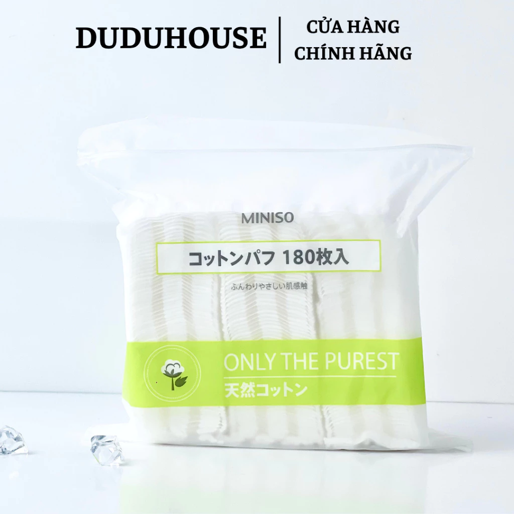 Bông Tẩy Trang Miniso 180m Vuông