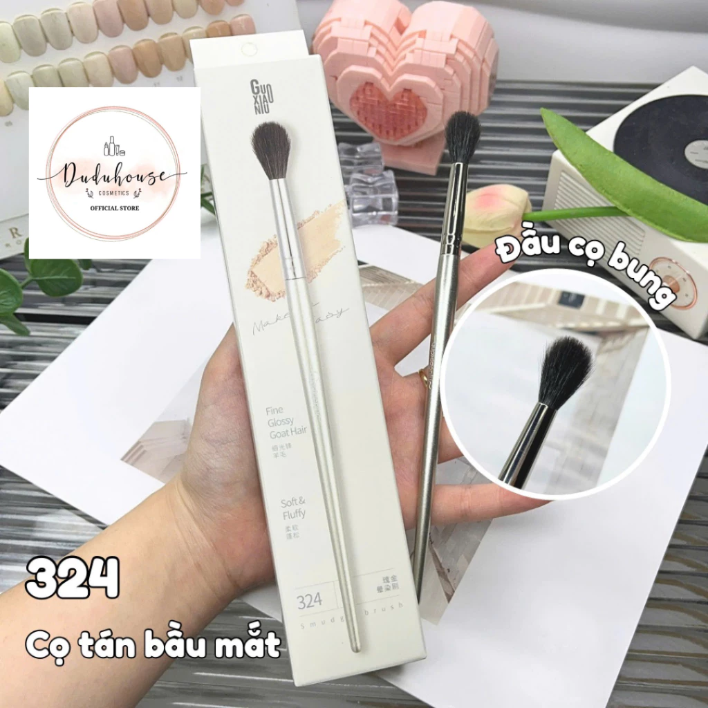 Cọ Tán Phấn Mịn Guoxiaoniu Rose Gold #324