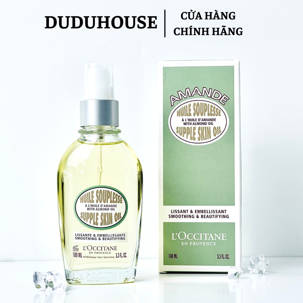 Dầu Dưỡng Hạnh Nhân L'OccitaneAlmond Supple Skin Oil Mẫu Thử 50ml Kèm Gốc