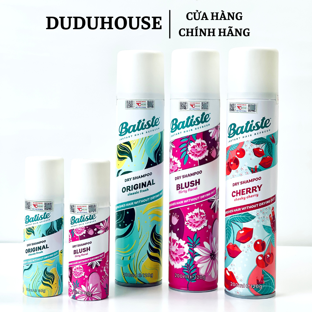 Dầu Gội Khô Batiste Cherry Fullsize 200ml
