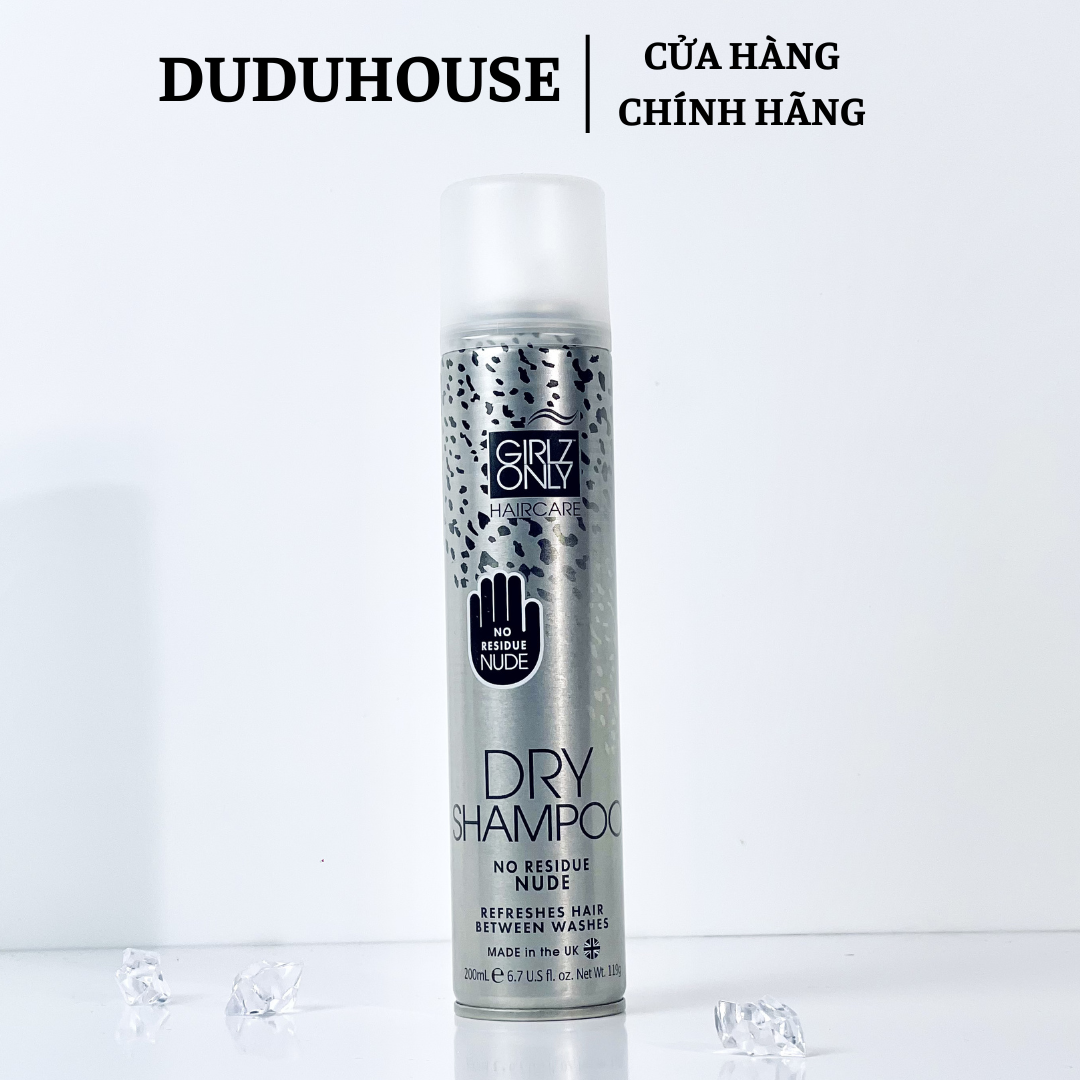 Dầu Gội Khô Girlz Only Dry Shampoo 200ml Bạc