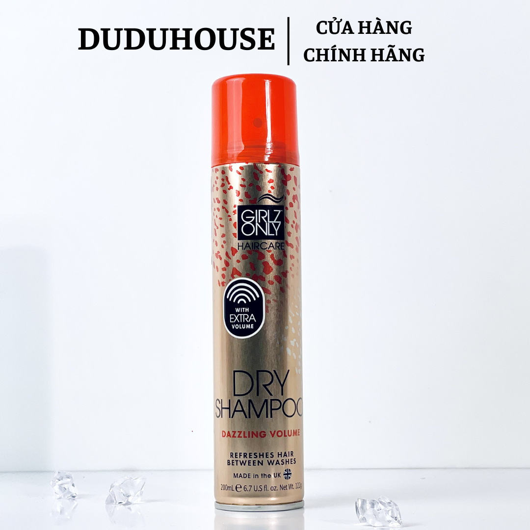 Dầu Gội Khô Girlz Only Dry Shampoo 200ml Cam