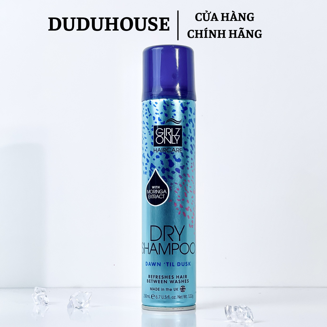 Dầu Gội Khô Girlz Only Dry Shampoo 200ml Xanh