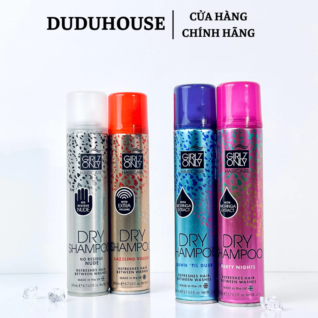 Dầu Gội Khô Girlz Only Dry Shampoo Hồng Mini 100ml
