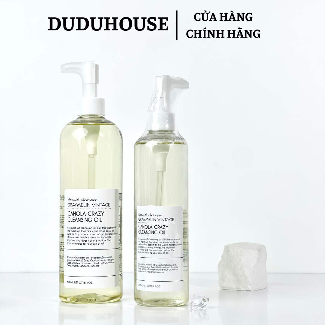 Dầu Tẩy Trang Hoa Cải Graymelin Vàng Fullsize 300ml