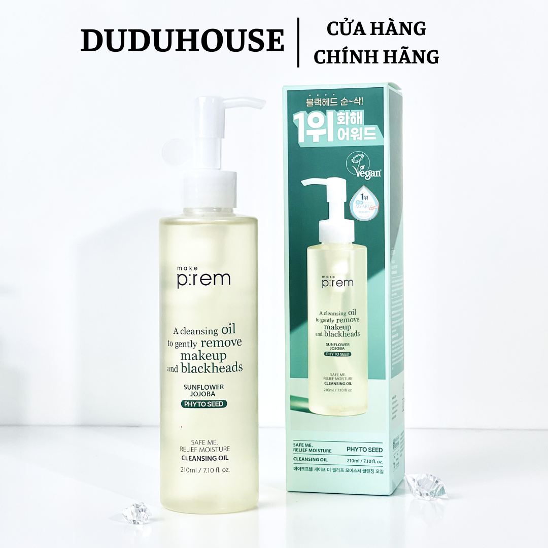 Dầu Tẩy Trang Make P:rem Safe Me Relief Moisture Cleansing Oil Mẫu Thử 50ml