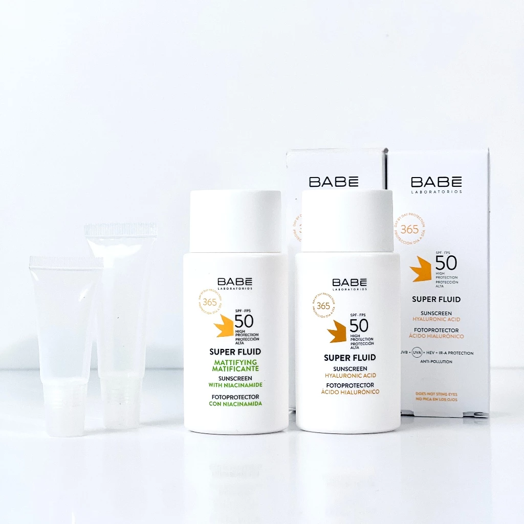 Kem Chống Nắng Babe Hyaluronic Acid Da Khô Mẫu Thử 10ml