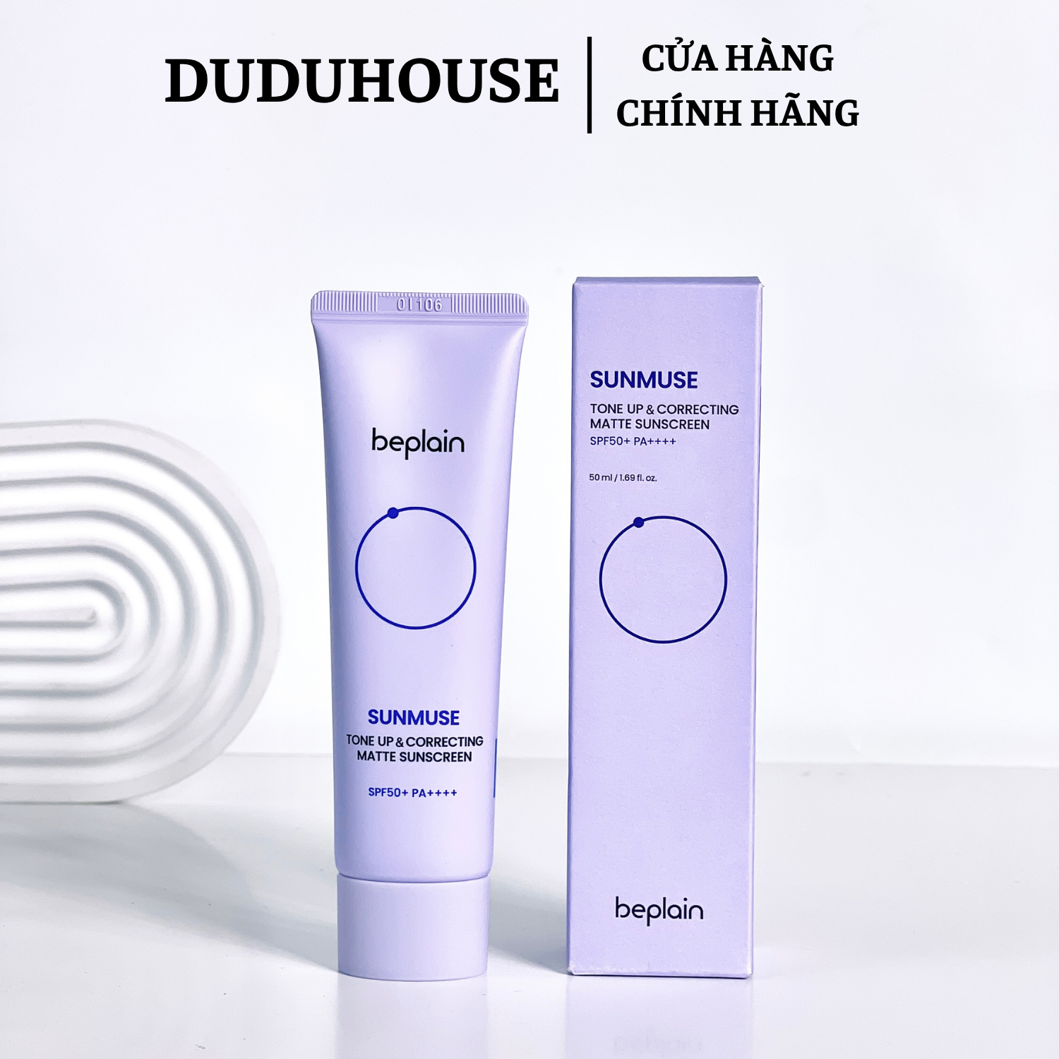 Kem Chống Nắng Beplain Tím Nhạt Fullsize 50ml