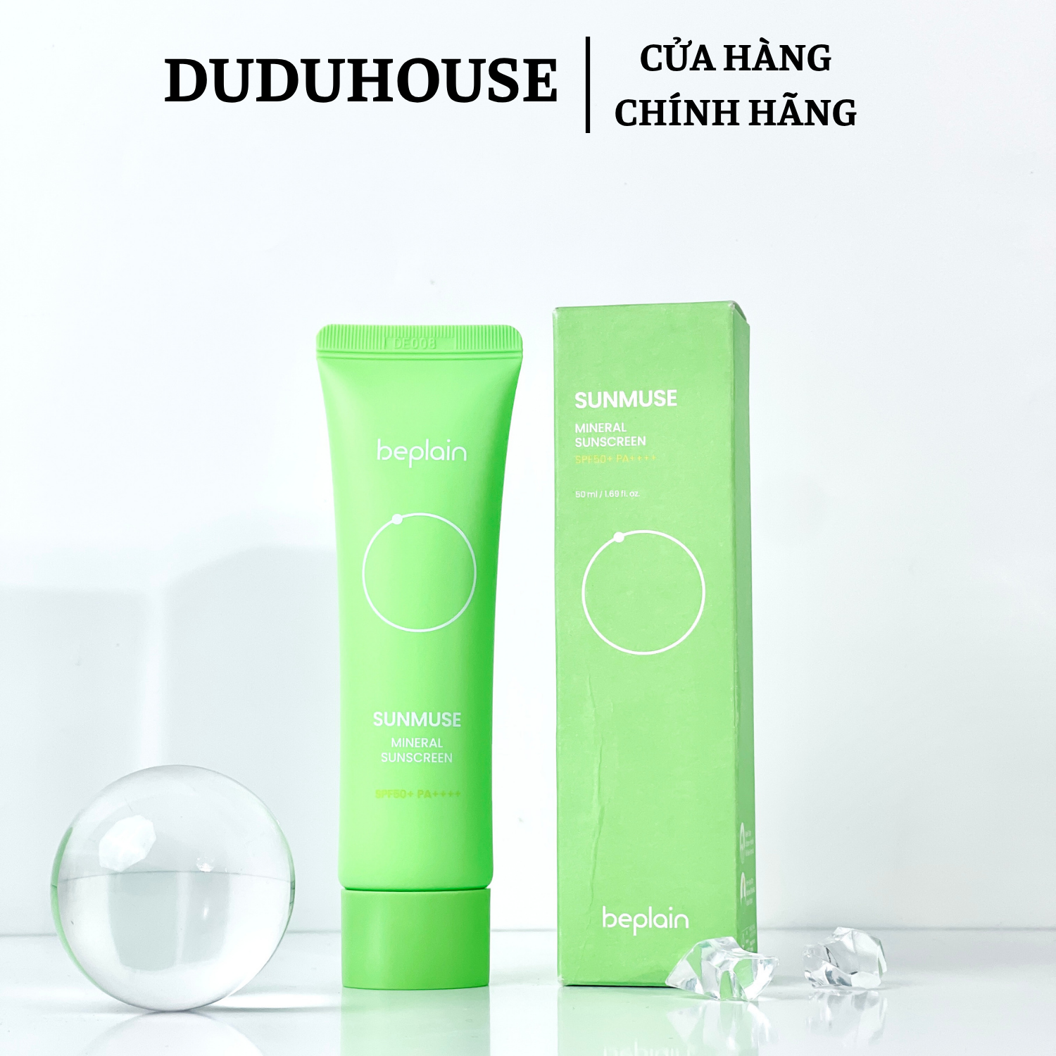 Kem Chống Nắng Beplain Xanh Lá Fullsize 50ml