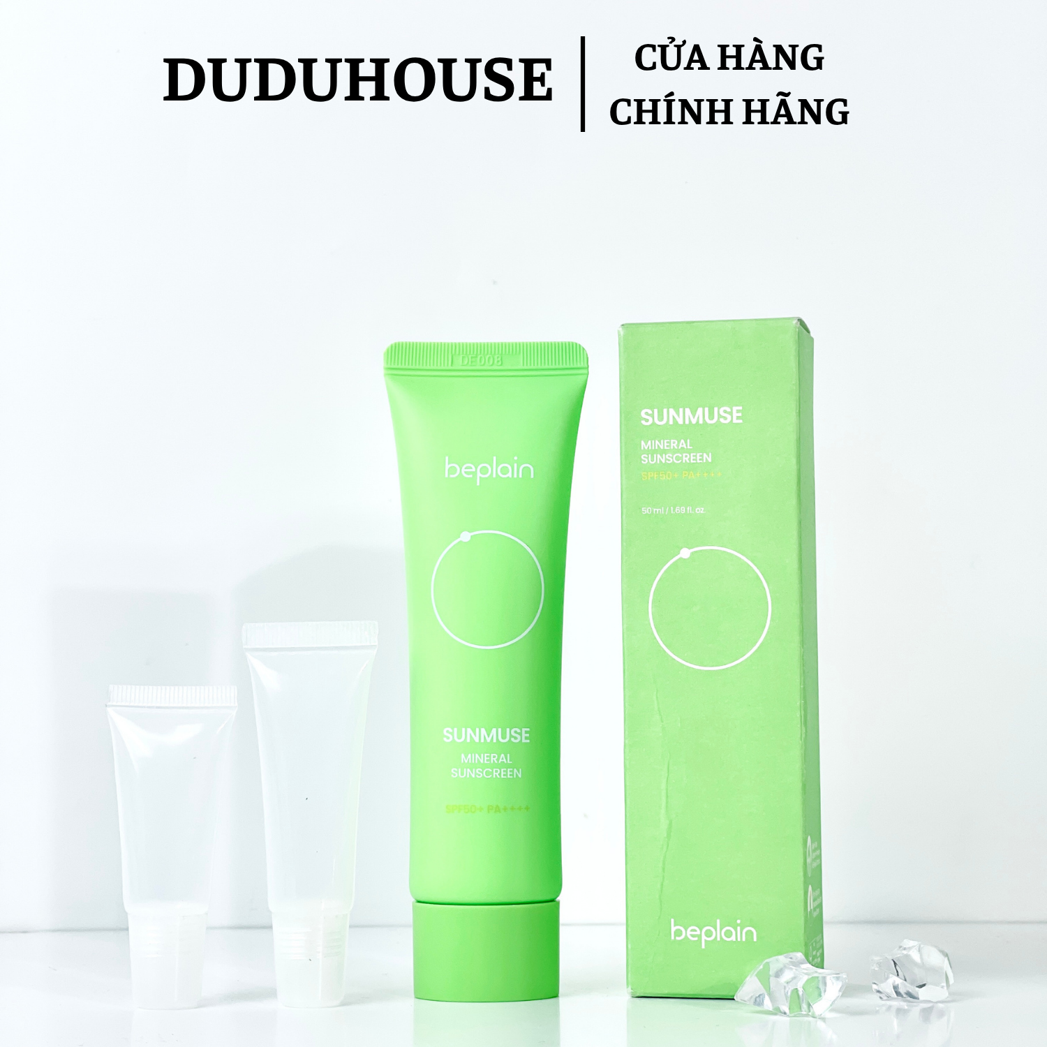 Kem Chống Nắng Beplain Xanh Lá Mẫu Thử 10ml