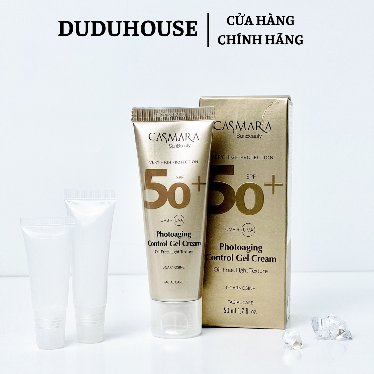 Kem Chống Nắng Casmara Photoaging Control Gel Cream Spf50+ Mẫu Thử 10g