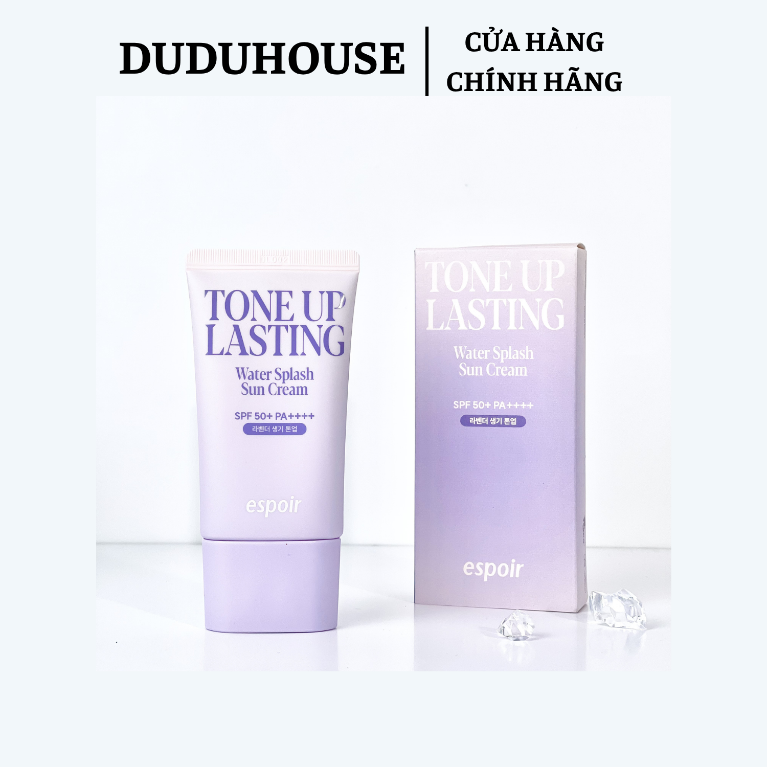 Kem Chống Nắng Espoir Nâng Tone Tím Water Splash Sun Cream Fullsize 50ml