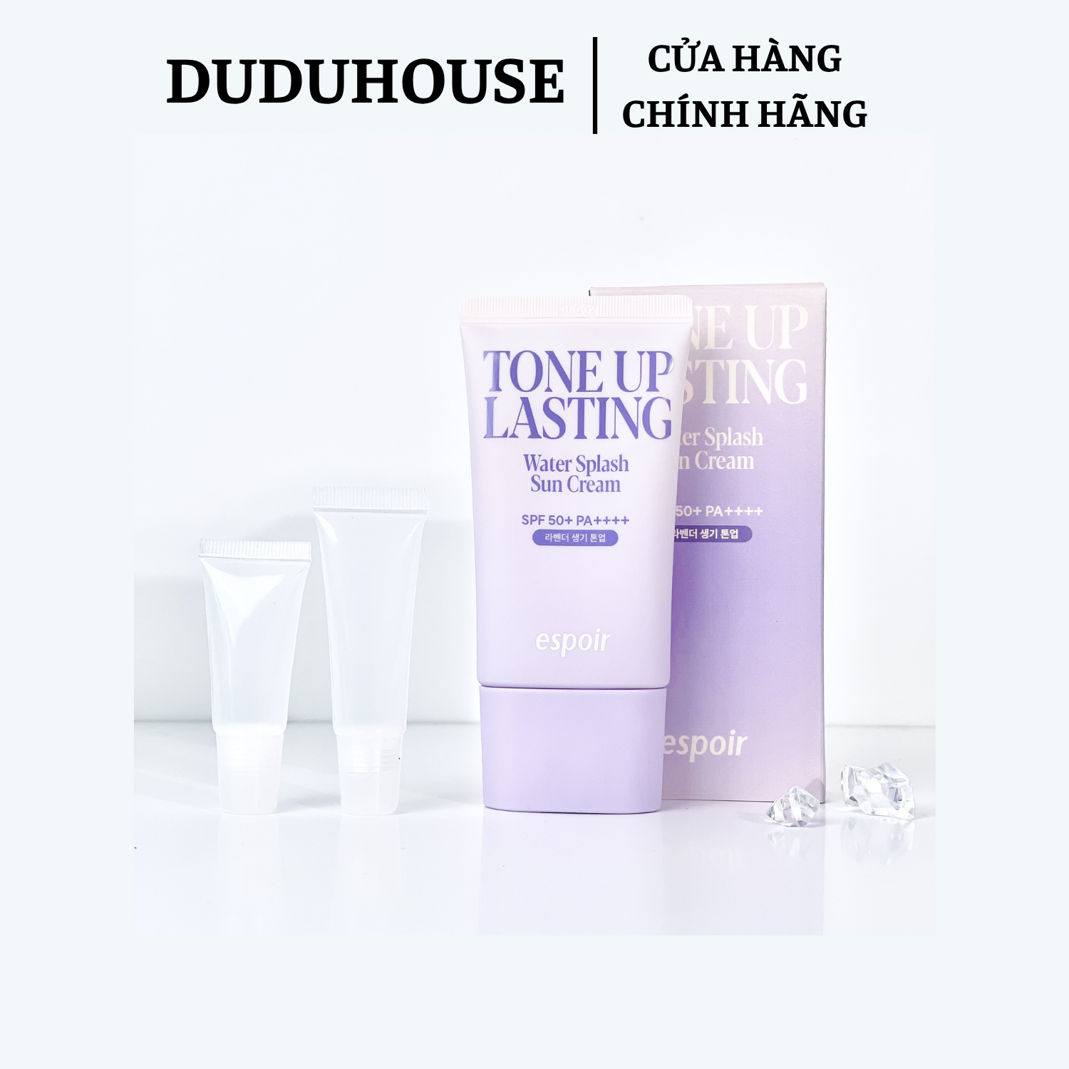 Kem Chống Nắng Espoir Nâng Tone Tím Water Splash Sun Cream Mẫu Thử 10ml
